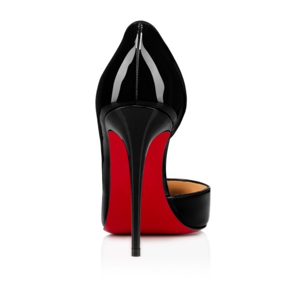 Christian Louboutin Iriza Black 100mm Patent Pump Size 40 (fits like US 10) - Picture 12 of 13
